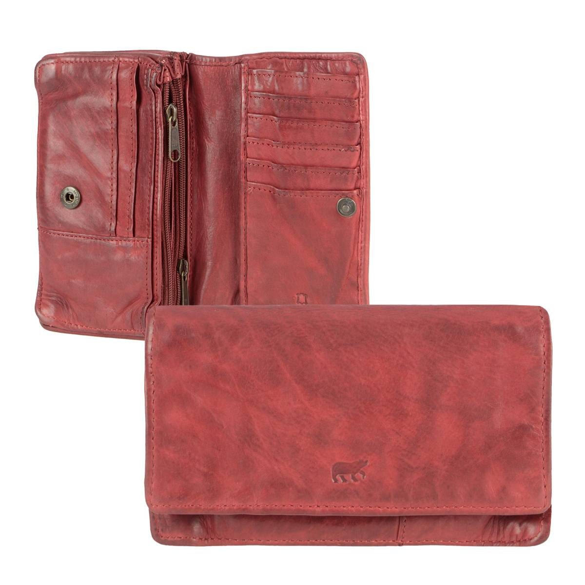 Bear Design Geldbörse "Emma" knautschiges Leder Geldbeutel Damen mit RFID S günstig online kaufen