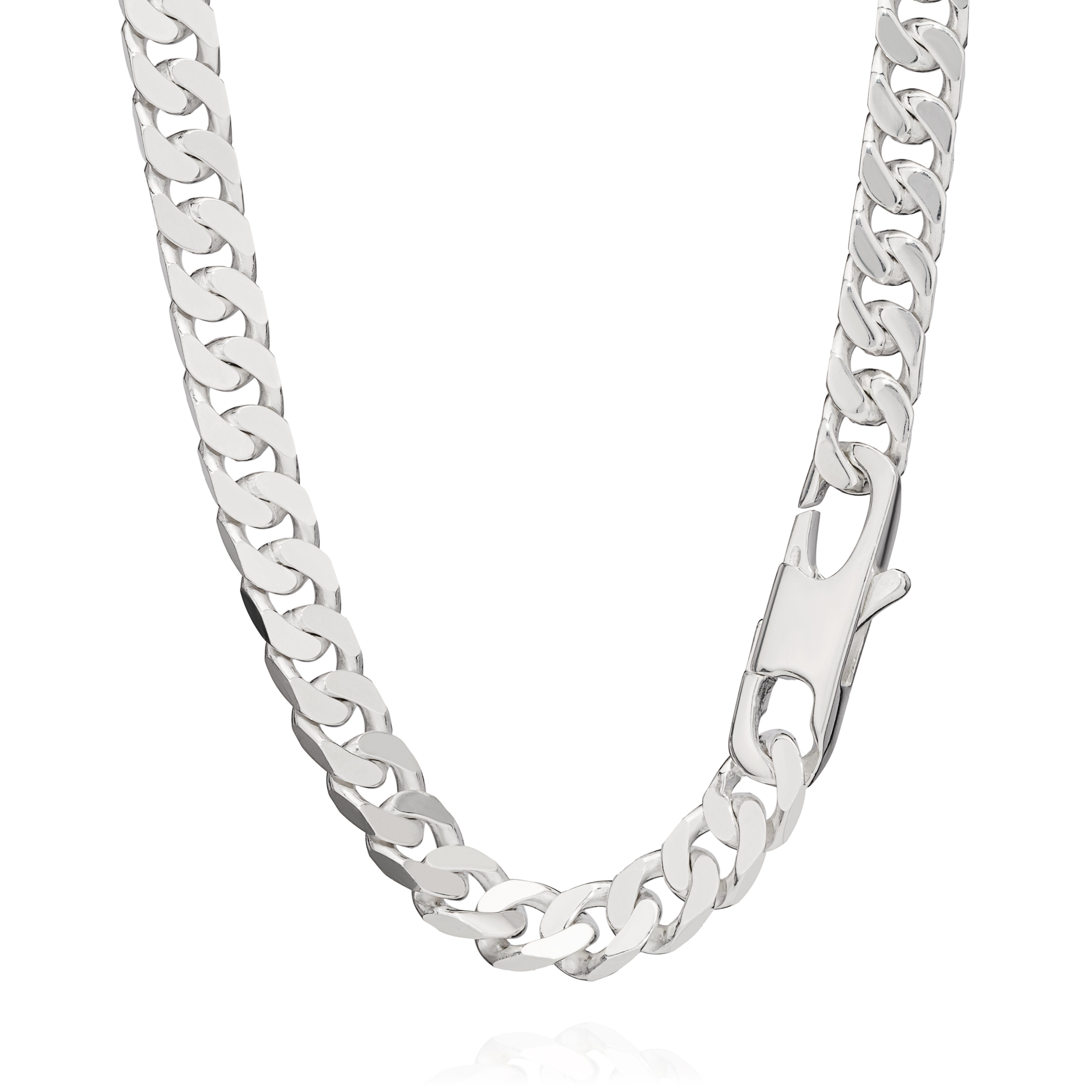 NKlaus Doppel-Panzerkette 925 Sterling Silber – Länge 38-80 Cm, Breite 3,5 Mm | Gedrehte Singapur-Kette