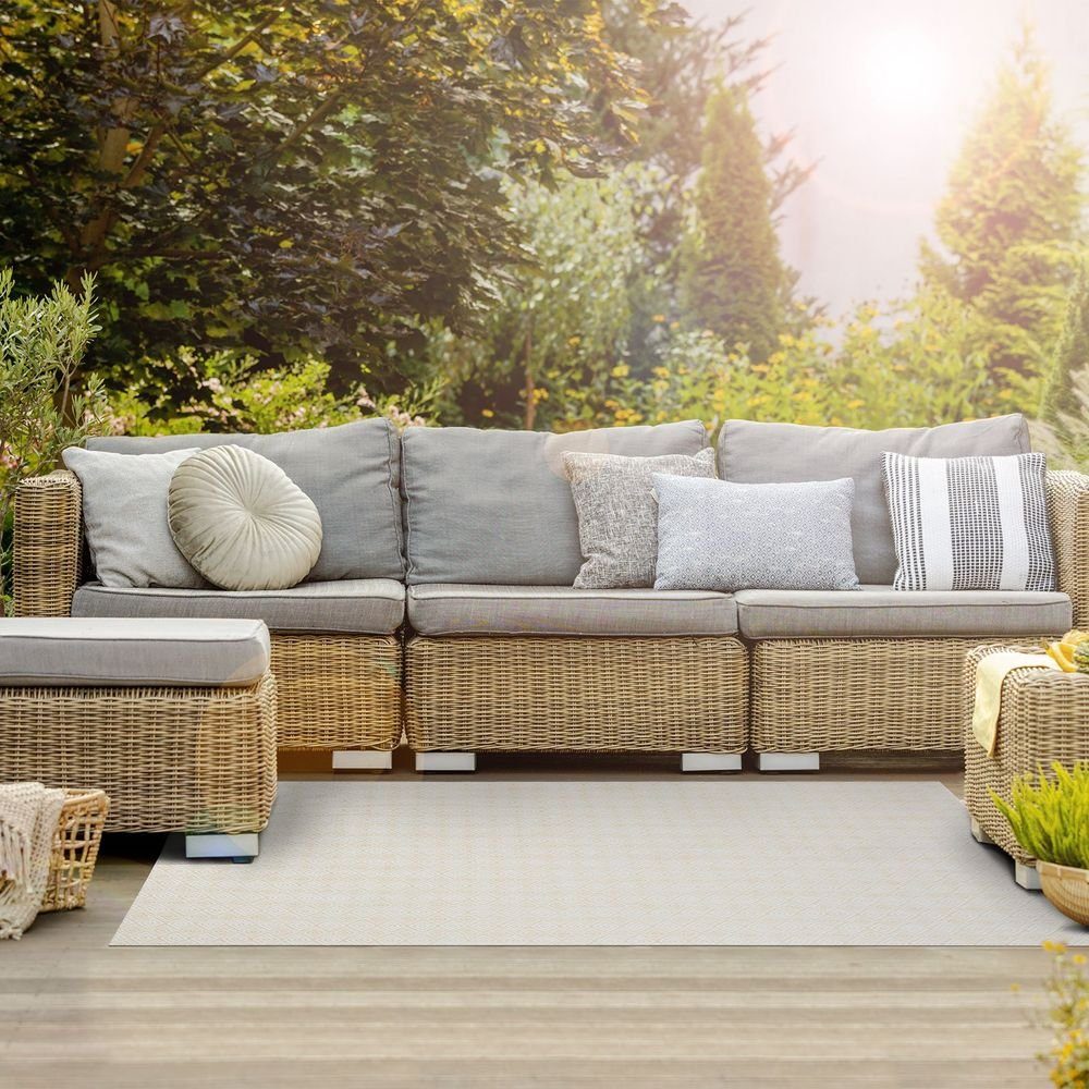 Outdoorteppich Design Lucera, als Läufer, Teppich oder Bodenbelag, Karat, rechteckig, für Innen- & Außenbereiche geeignet