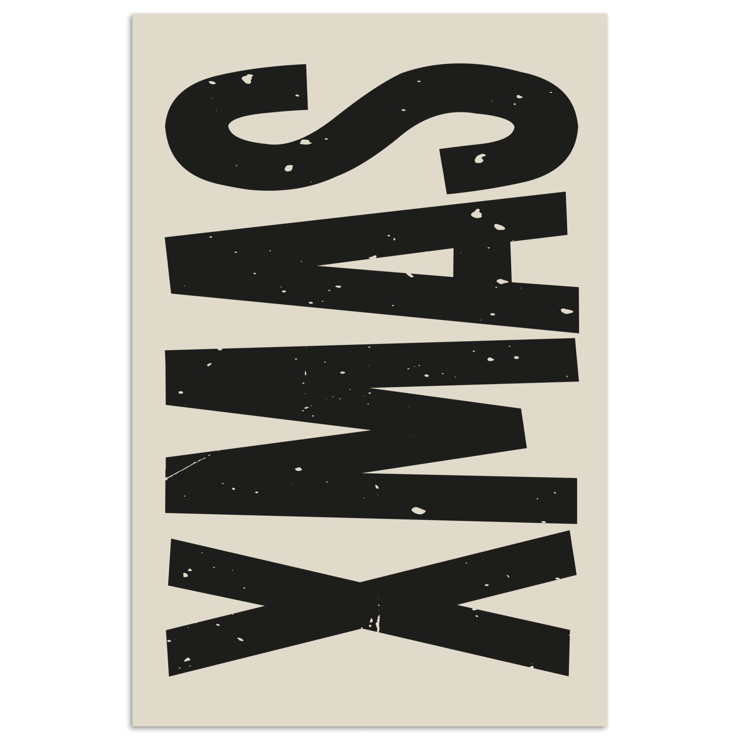 MuchoWow Poster Weihnachten - Weihnachten - Japandi - Beige, (1 St), Poster günstig online kaufen