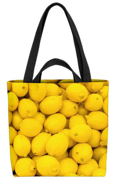 VOID Henkeltasche (1-tlg), Zitronen Lemons Küche Gelb Zitrone Südfrüchte Saft Limo Limonade Obst