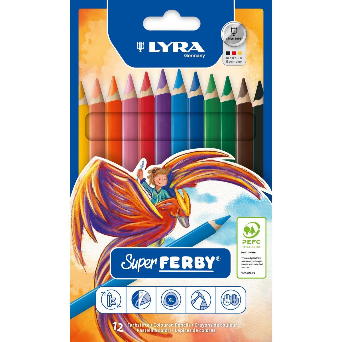 LYRA Buntstift LYRA Farbstifte Super Ferby 12 Stück Kartonetui