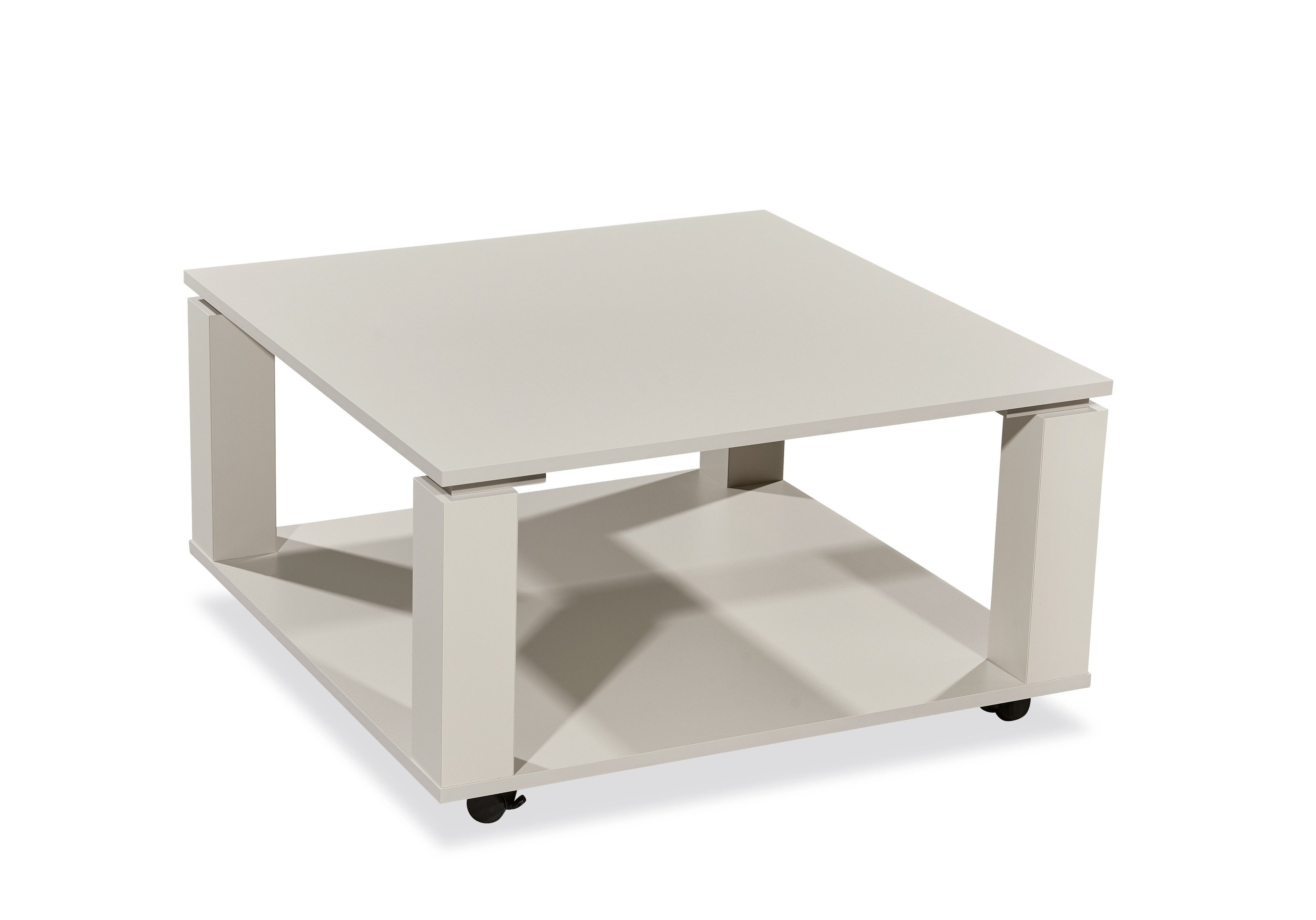 Stolkom Sp.z.o.o. Couchtisch 4 Rollen, kaschmir, Melamin, MDF - 76x41x76cm (BxHxT)