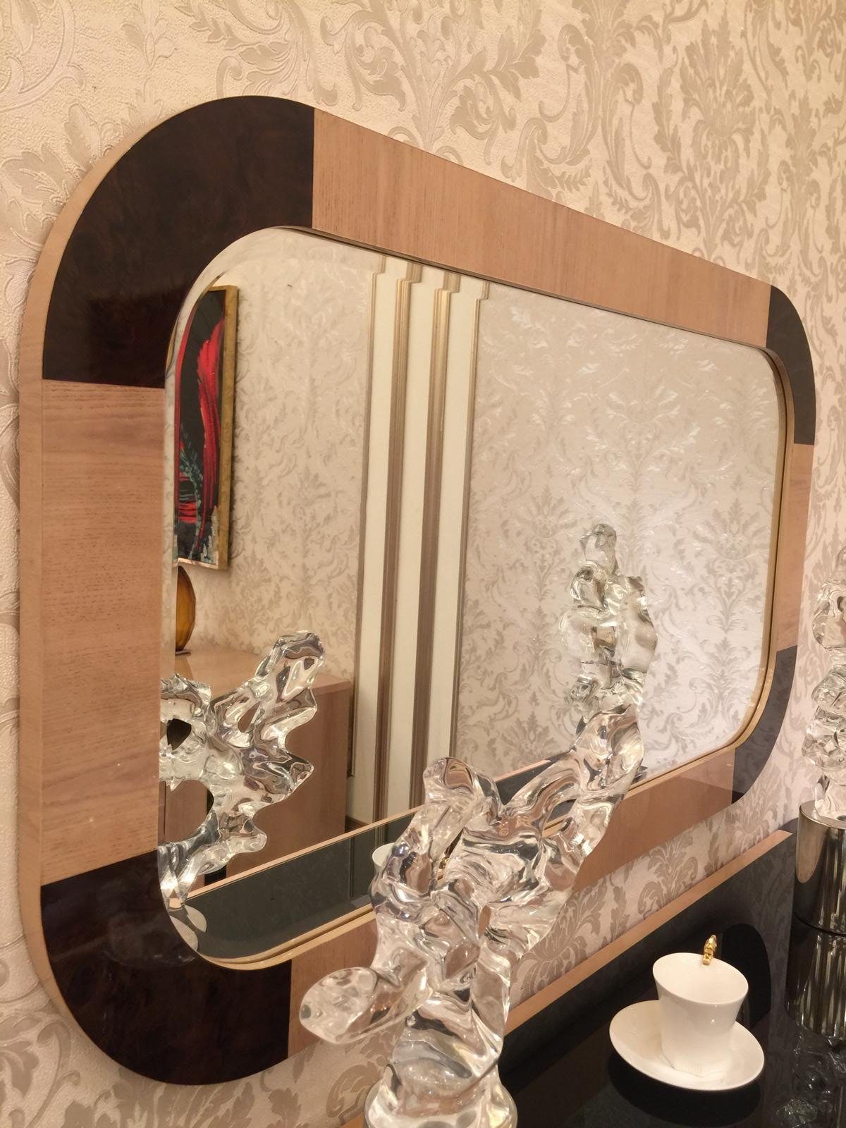 JVmoebel Schlafzimmer mit Luxus Konsolentisch, Schminktisch Konsole Spiegel Kommode