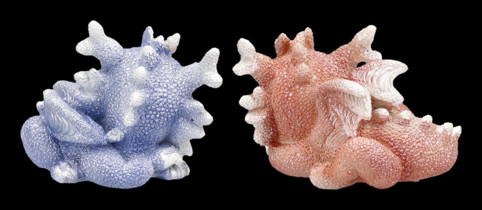 Figuren Shop GmbH Fantasy-Figur Baby Drachen Figuren Set - Fantasy Sammlerfiguren Coralscale 2er Deko