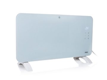 PRINCESS Konvektor, 1500 W, Smarte Elektroheizung Glaskörper Zusatzheizung Wandmontage Weiß 76cm