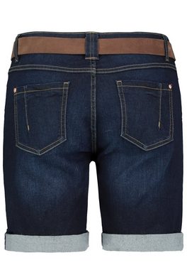 SUBLEVEL Jeansbermudas Denim Bermuda mit Gürtel