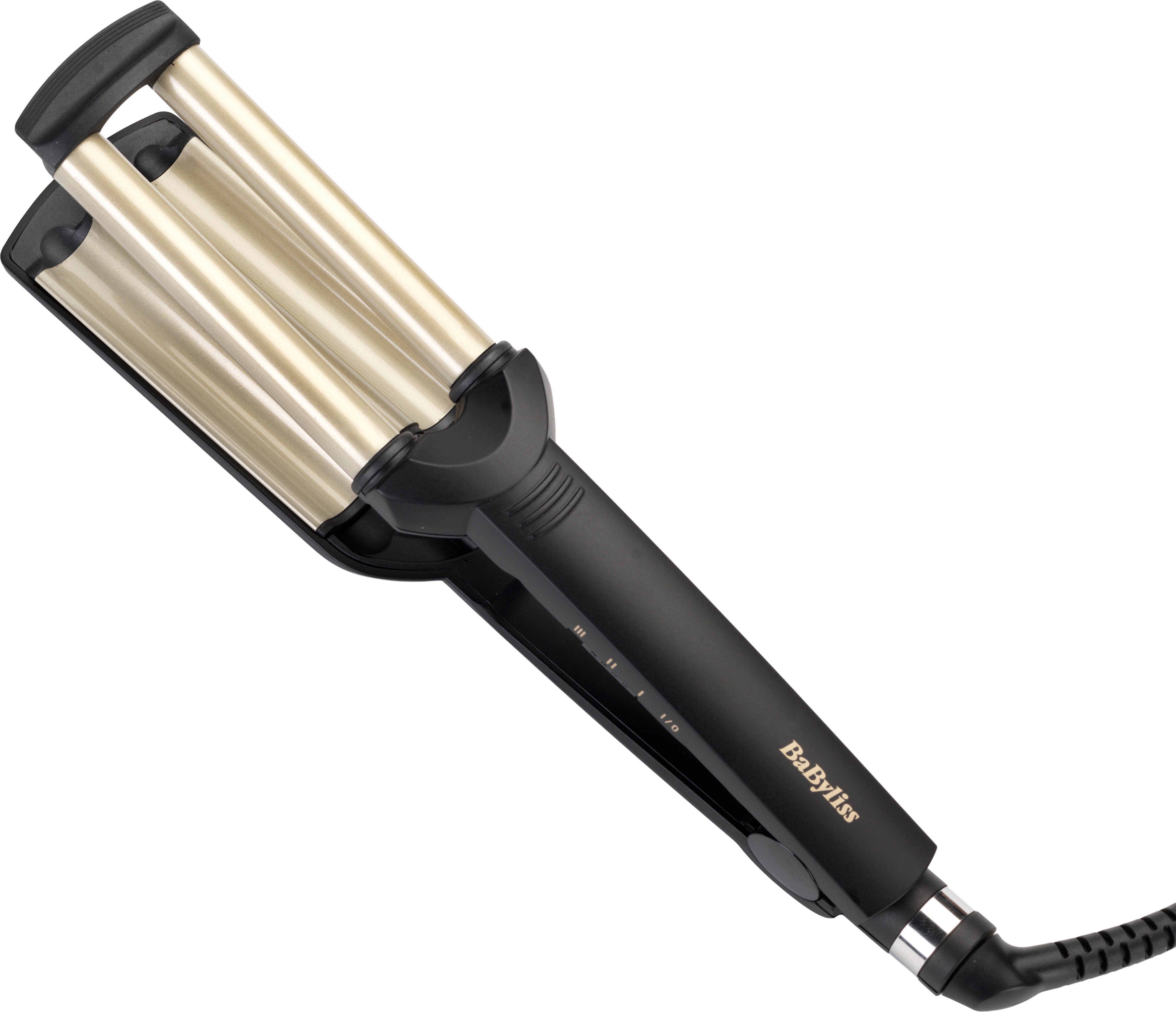BaByliss Welleneisen BaByliss Easy Waves Welleneisen mit Titan-Keramik, Lockenstab, C260E Titanium-Keramik-Beschichtung, Styler für Beachwaves und Wellen, 3 Temperaturstufen bis 200 °C