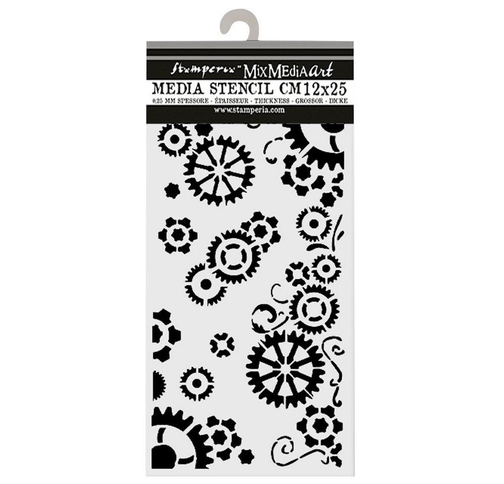 Thumbnail - Stamperia Malschablone Gear up for Christmas, L 18 x B 18 cm