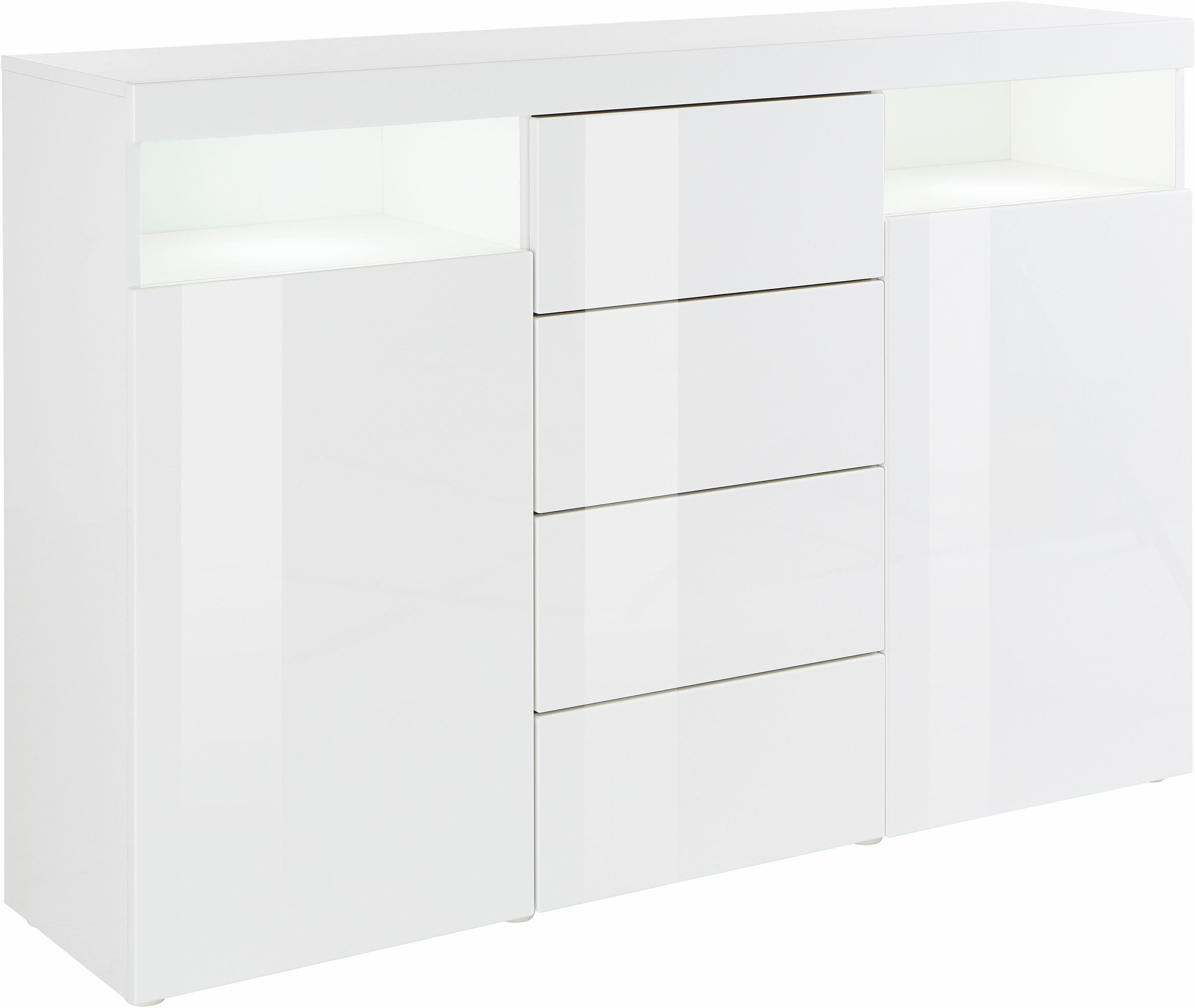 borchardt Möbel Highboard Kapstadt mit Push-to-open-Funktion, Hochglanzdeko günstig online kaufen