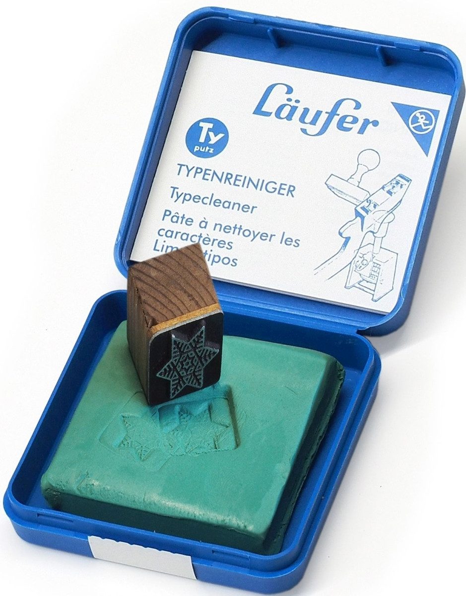 Läufer Stempel Typenreiniger Typutz 57x57x10mm grün