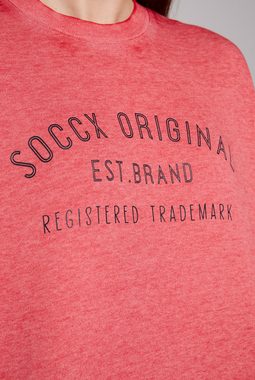 SOCCX Sweater mit überschnittenen Schultern