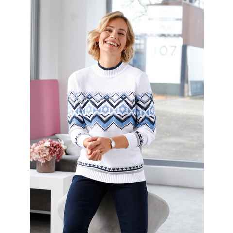 Sieh an! Strickpullover Stehkragenpullover