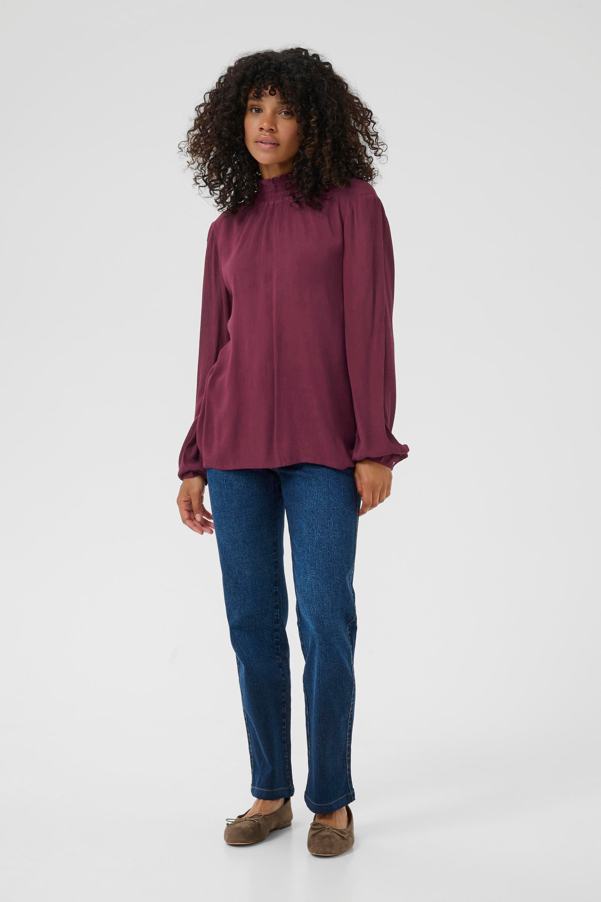 KAFFE Langarmbluse Langarm-Bluse Trine günstig online kaufen