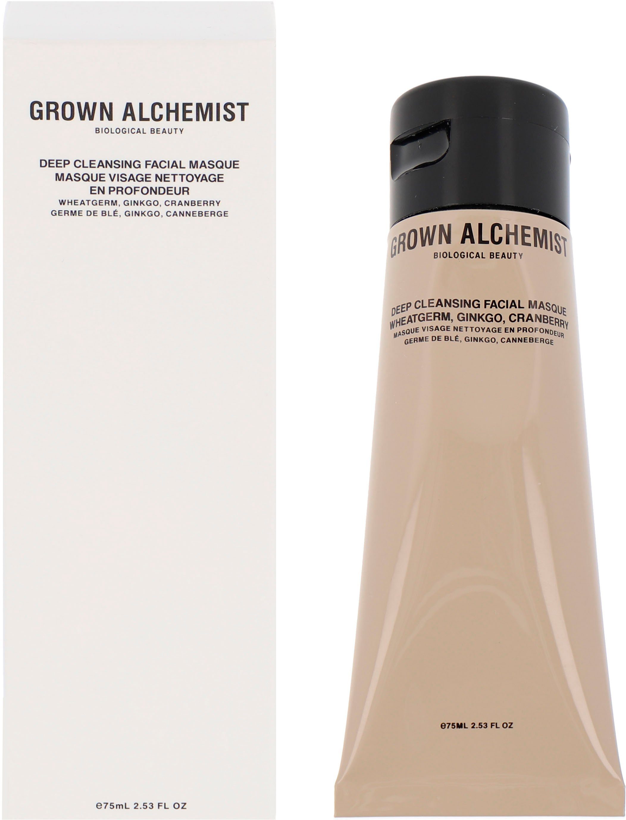 GROWN ALCHEMIST Ginkgo, Masque, Deep Cranberry Gesichts-Reinigungsmaske Wheatgerm, Cleansing