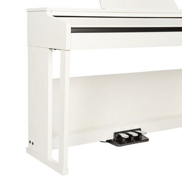FAME Digitalpiano (DP-3000 E-Piano mit Hammermechanik, anschlagdynamischen 88 Tasten, voller Klavierklang, 20 Orchesterklangfarben, 128-fache Polyphonie, wertiges Gehäuse mit Deckel und Konsolen, Digital Piano), DP-3000 E-Piano, Hammermechanik, anschlagdynamische 88 Tasten, volle
