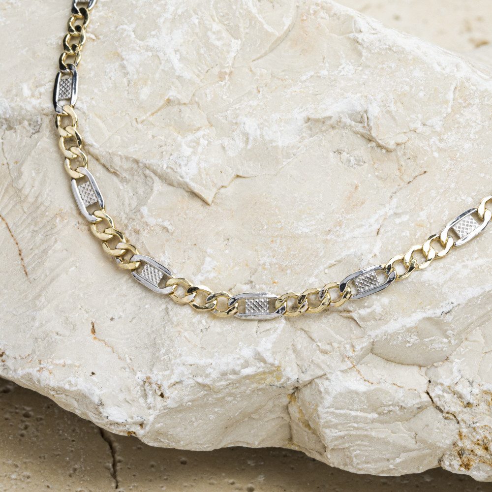 Firetti Armband Schmuck Geschenk Gold 333 Armschmuck Armkette 2-farbig bicolor, Made in Germany