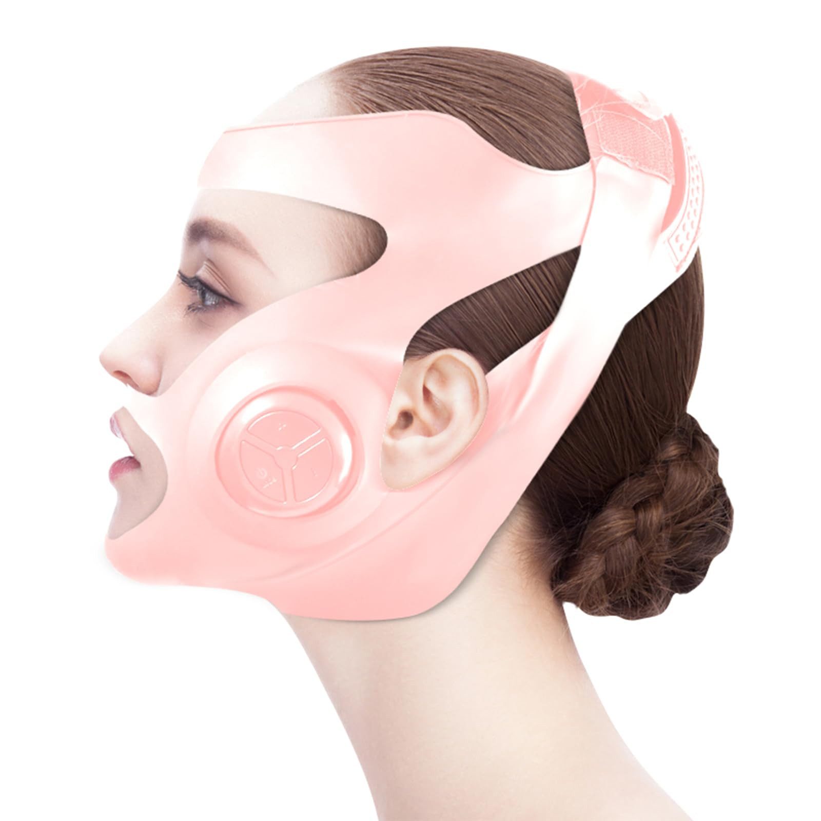 Jioson Dermaroller Microcurrent Firming & Lifting 5-stufig regelbar Waschbar, Gesichtsmassage- & Hautpflege-Set: Anti-Aging für strahlende Haut, waschbares Design: Ausgestattet mit Luftgummibandage, Mikrostrom-Massage 3D-Gesichtsdesign Magnetmassage-Technologie