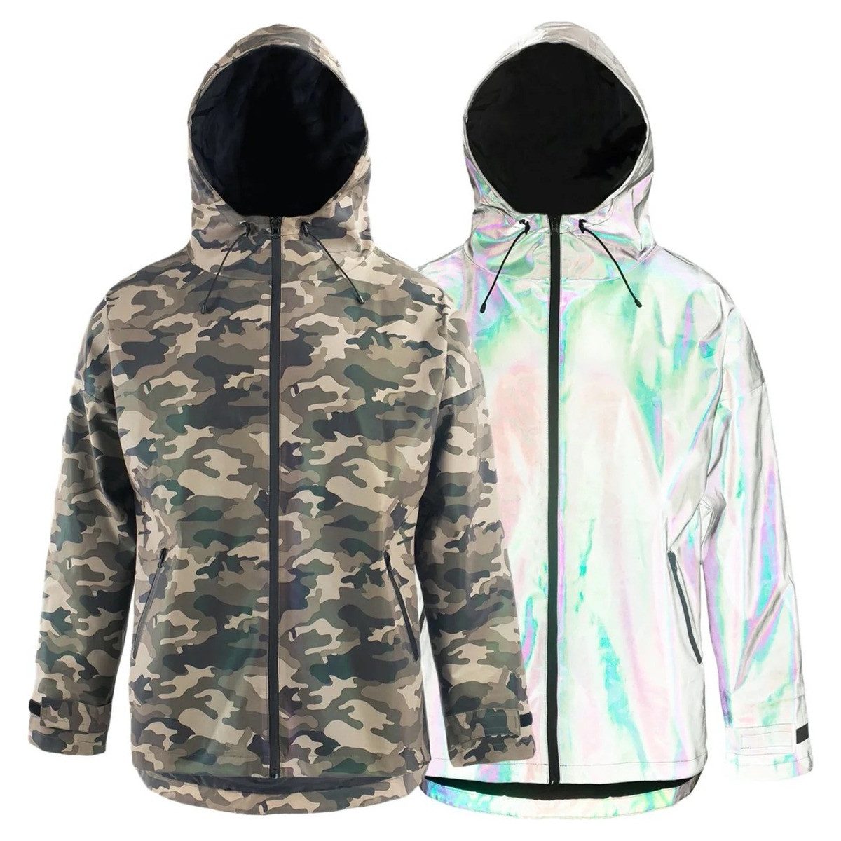 PAIKKA Outdoorjacke Regenmantel für Zweibeiner reflektierend Unisex "Human Visibility Rai