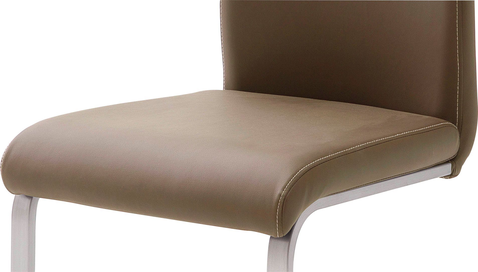 (Set, 120 St), MCA Stuhl cappuccino Kg cappuccino Pescara belastbar Freischwinger furniture 2 | bis