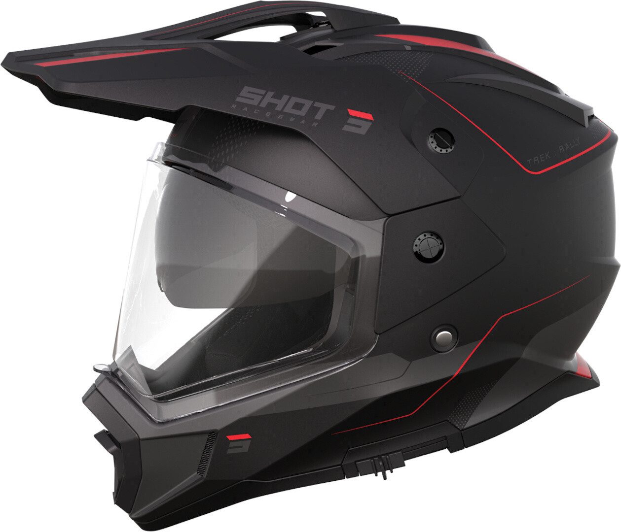 Shot Motocrosshelm Trek Rally Motocross Helm, Vorbereitet Für Kommunikationssystem,integriertes Sonnenvisier