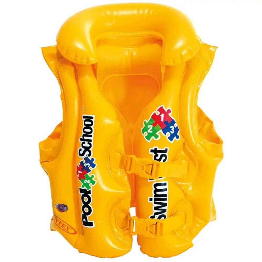 Sport-Knight® Schwimmweste Schwimmweste aufblasbar für Kinder, mit Clip-Verschluss und Kopfstütze