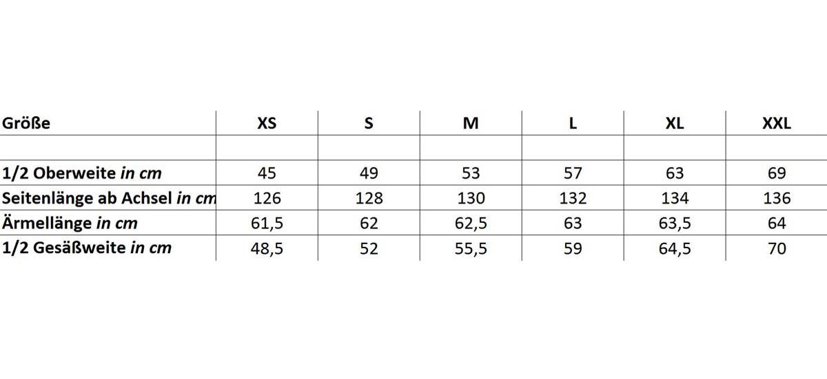 Normann Care Pyjama Damen Pflegeoverall langarm mit Reißverschluss am Rücken und Bein