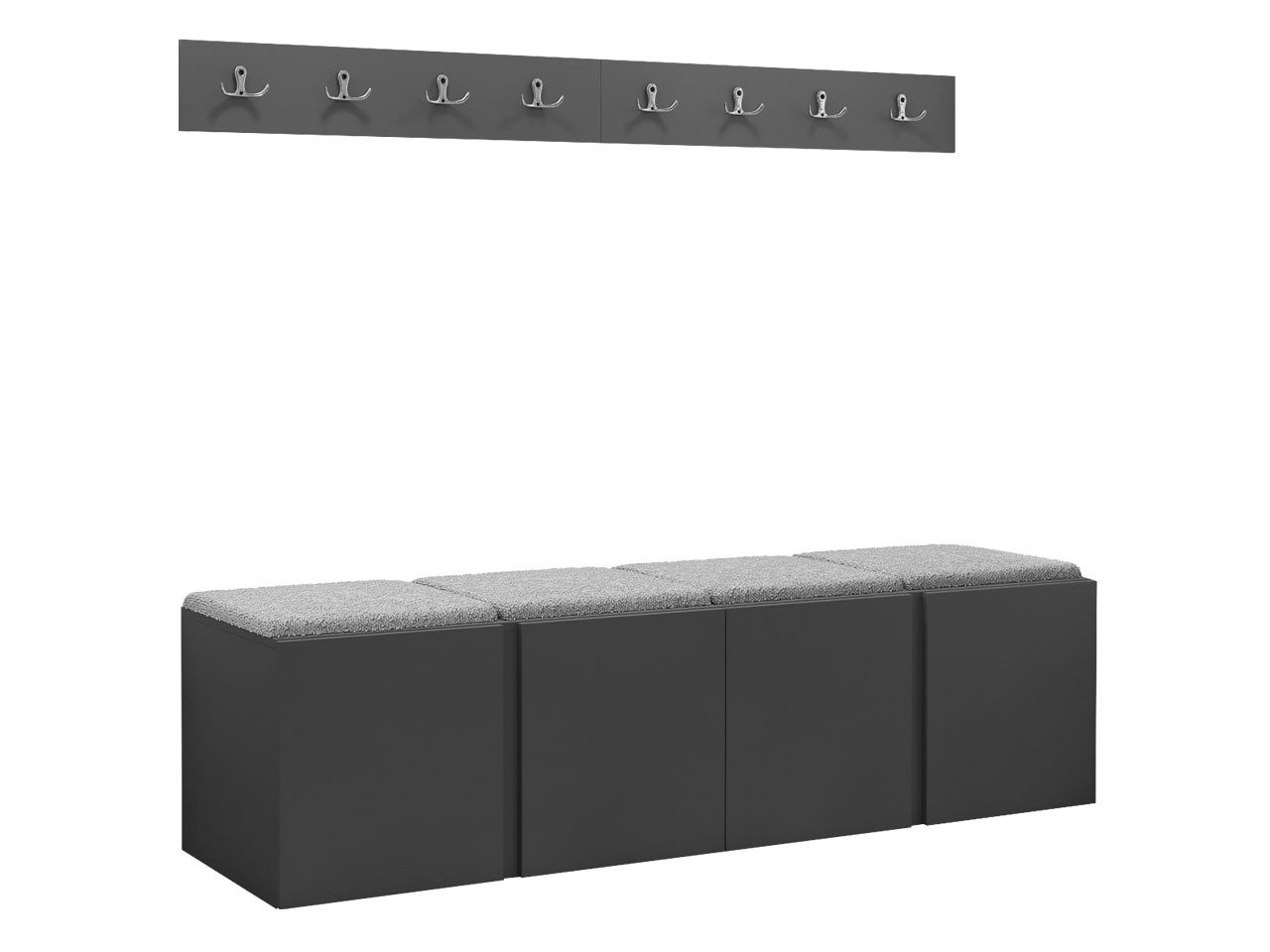 MIRJAN24 Garderoben-Set Orion VII, (Komplett-Set, 2x günstig online kaufen