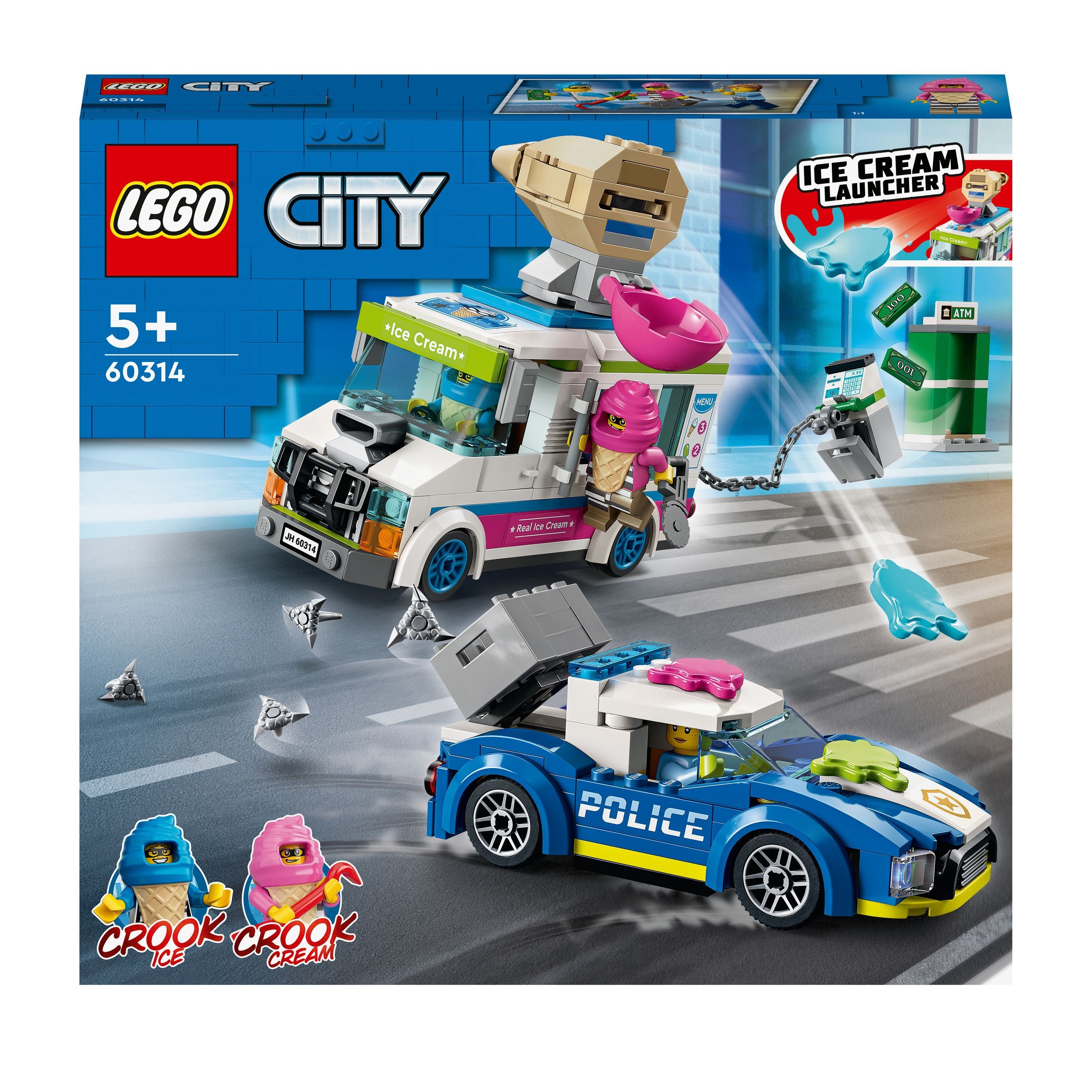 LEGO Eiswagen-Verfolgungsjagd Konstruktionsspielsteine