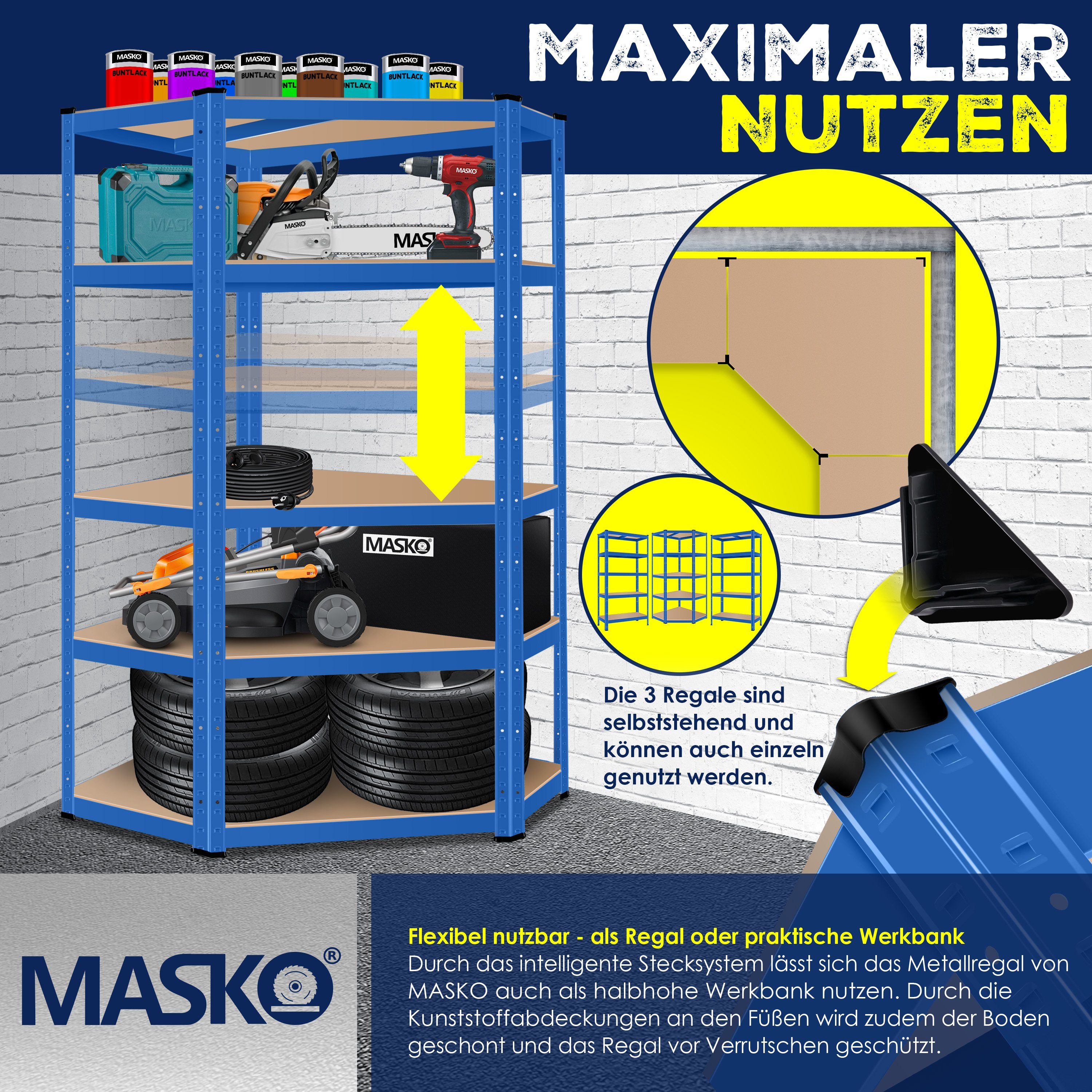 Lhysn Metall-Rollwand Für Werkzeuge - Stabile Organisationslösung Für Garage & Werkstatt