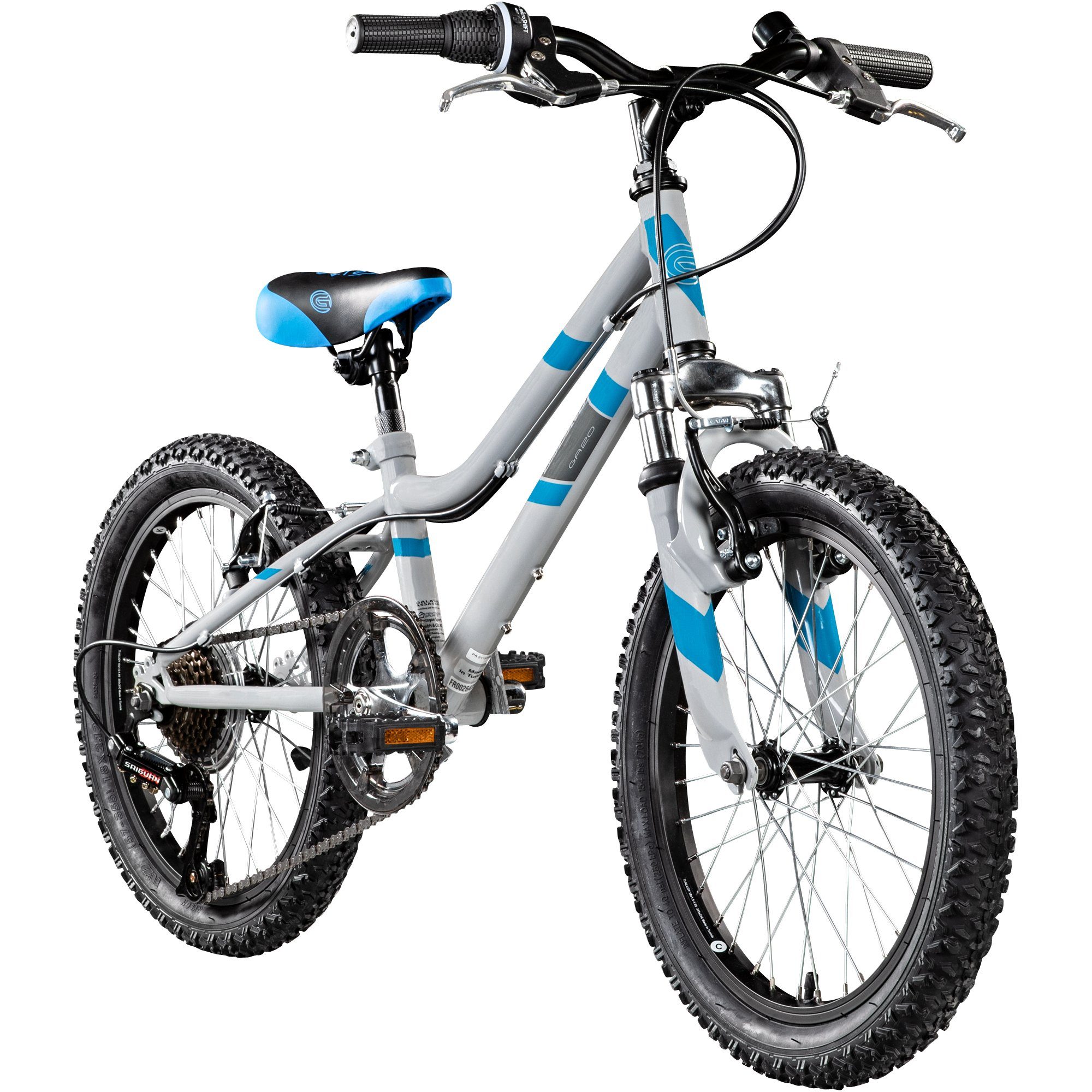 Galano Kinderfahrrad GA20, 7 Gang, Kettenschaltung, Kinderfahrrad 18 Zoll 115 130 cm Mädchen