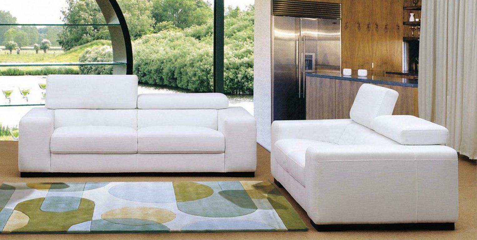 JVmoebel Sofa Sofagarnitur Design Couch Sofa Polster Made Wohnzimmer, 3+2 Europe Leder Set in