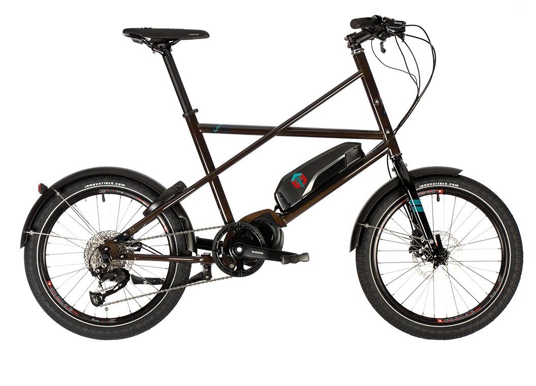 Cooper E-Bike UTY 9, 9 Gang Shimano Shimano Alivio Schaltwerk, Kettenschaltung Root Beer