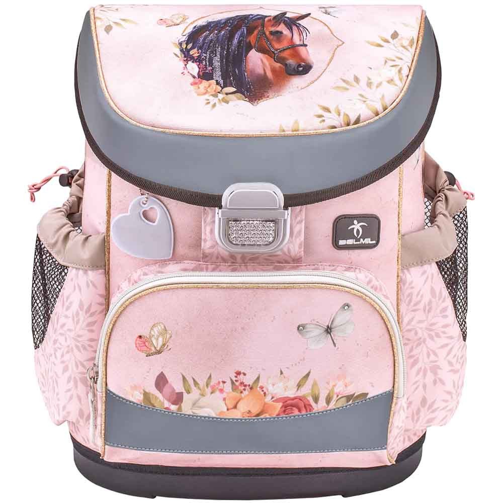 Belmil Schulranzen Set Mini Fit 10-teilig 2025 Mädchen Horse Chestnut