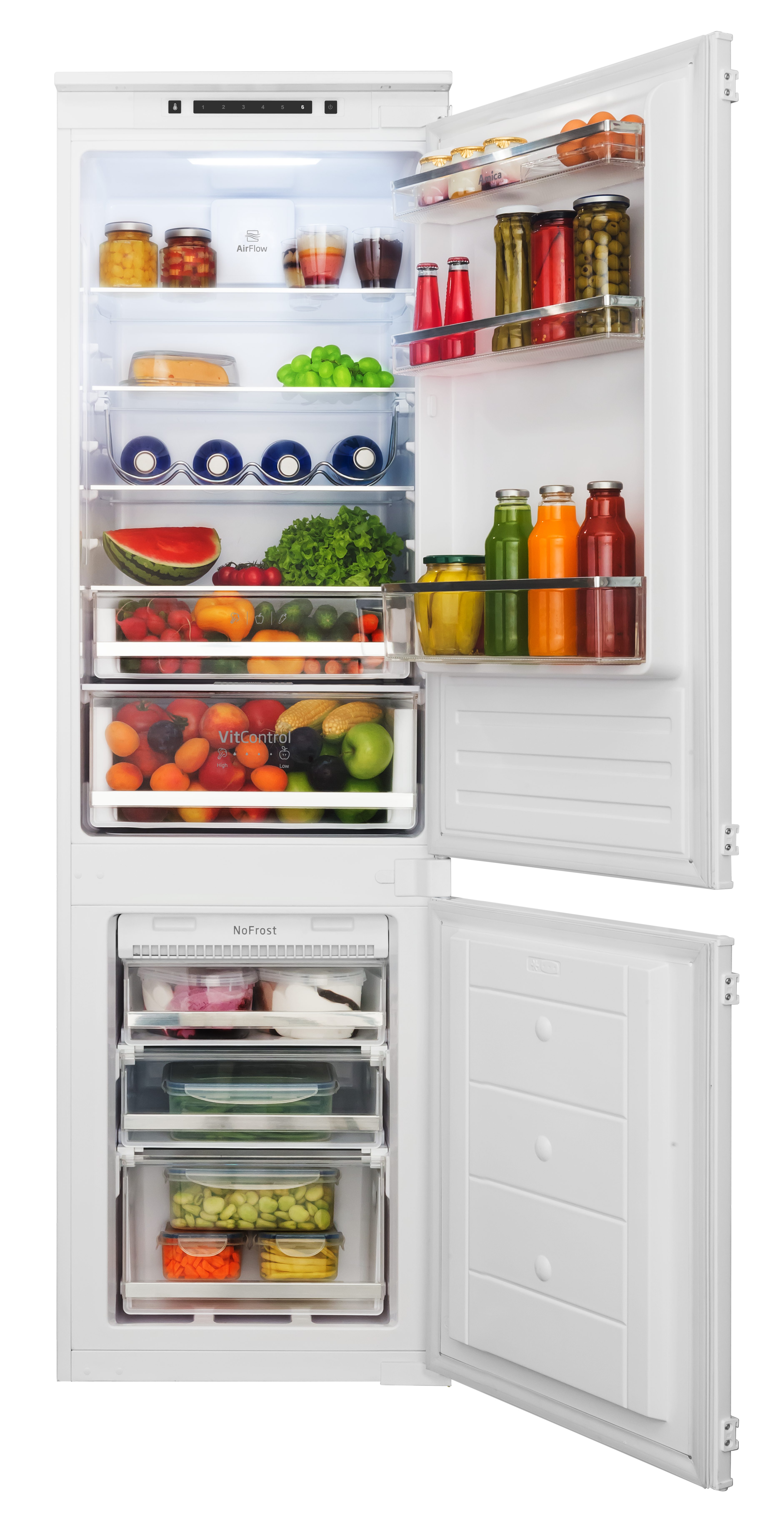 Amica Einbaukühlgefrierkombination EKGCS 387 931, 176,9 cm hoch, 54 cm breit, Frisch, übersichtlich, sorglos – dein Kühlschrank fürs Zuhause
