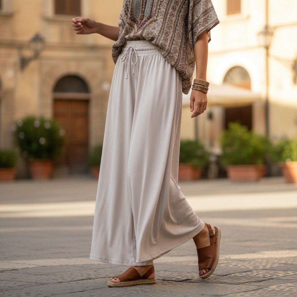 Guru-Shop Relaxhose Weite Palazzohose aus Bio-Baumwolle,.. alternative Bekl günstig online kaufen