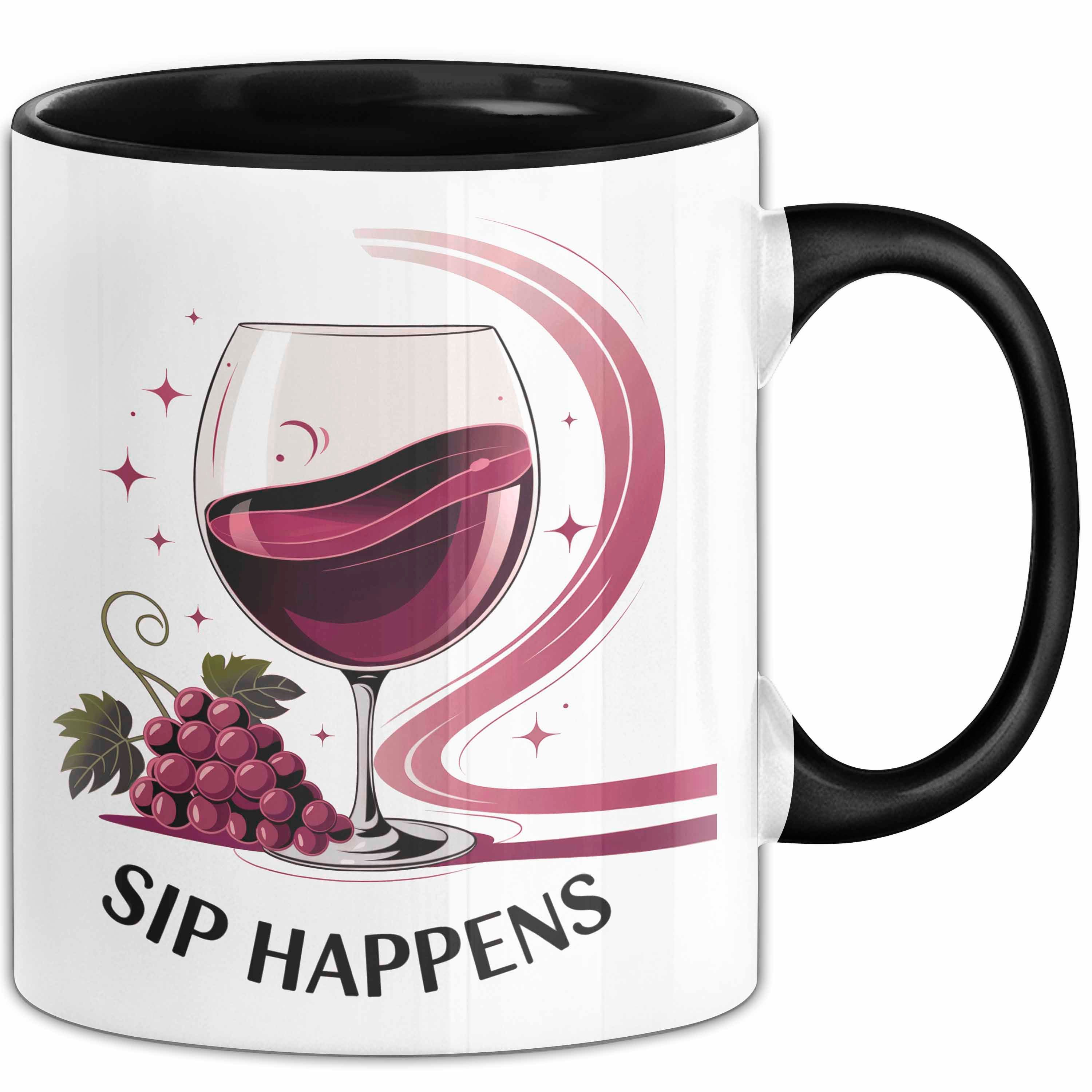 Trendation Tasse Wein Liebhaber Tasse Geschenk Lustige Geschenkidee Spruch Für Wein Fan, Keramik