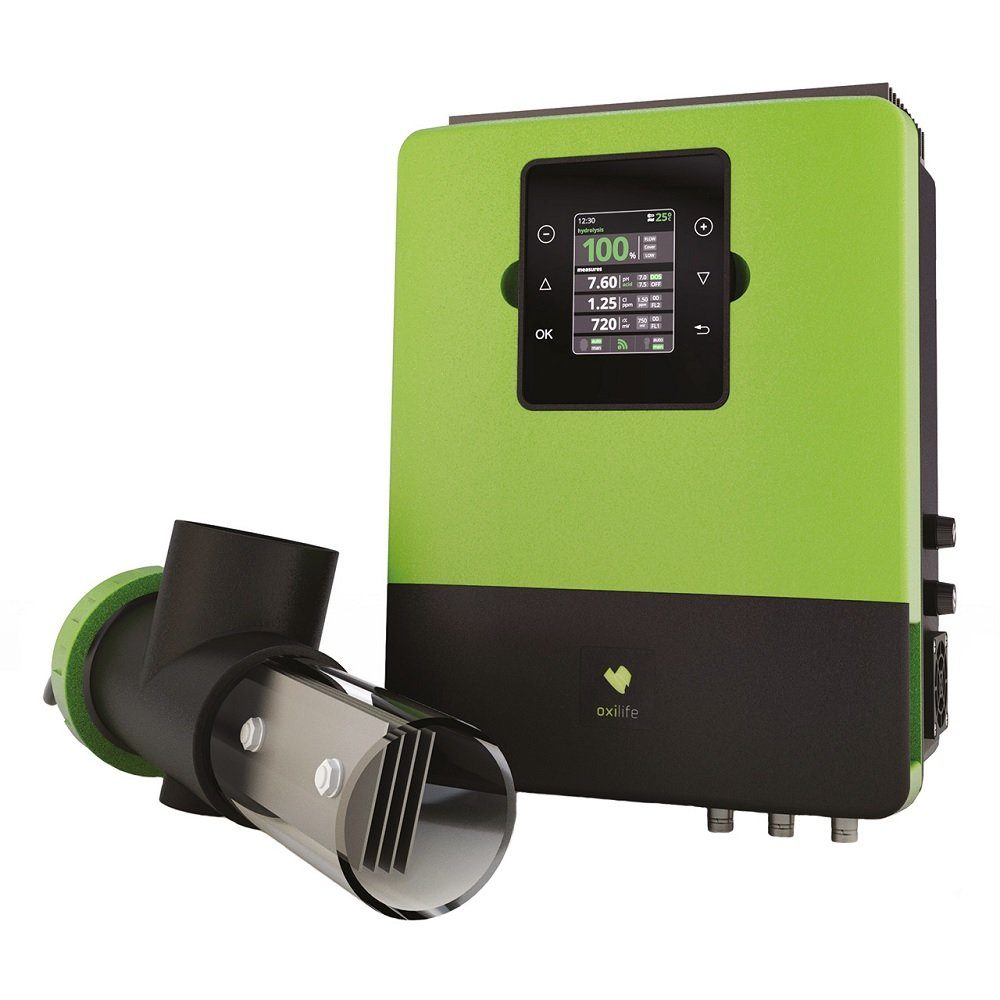 Sugar Valley Chlorgenerator Sugar Valley Salzelektrolyse Oxilife OX1 Poolcomputer bis 60 Qbm, (Komplett-Set)