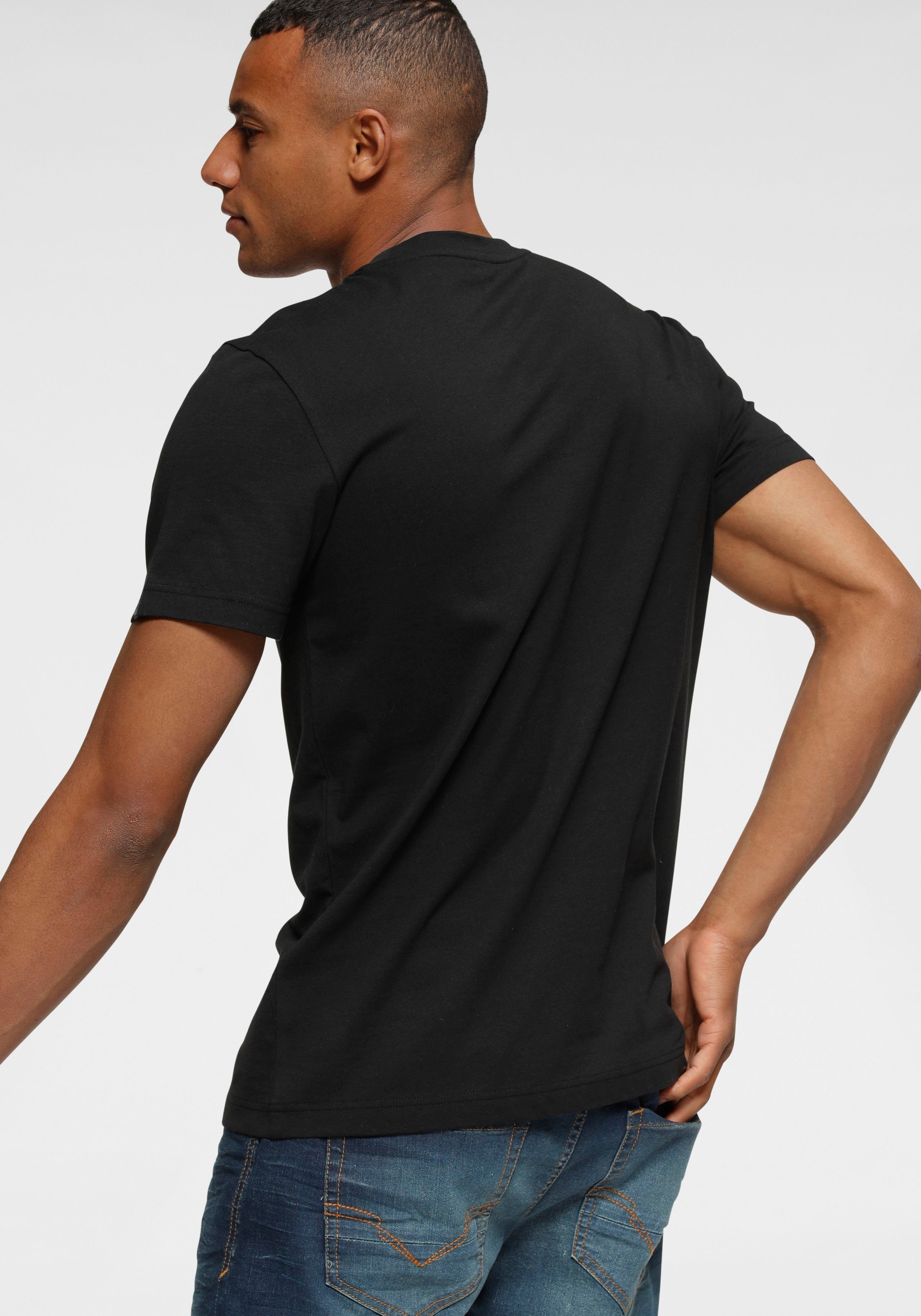 H.I.S Rundhalsshirt Kurzarm, schmale Passform, mit günstig online kaufen