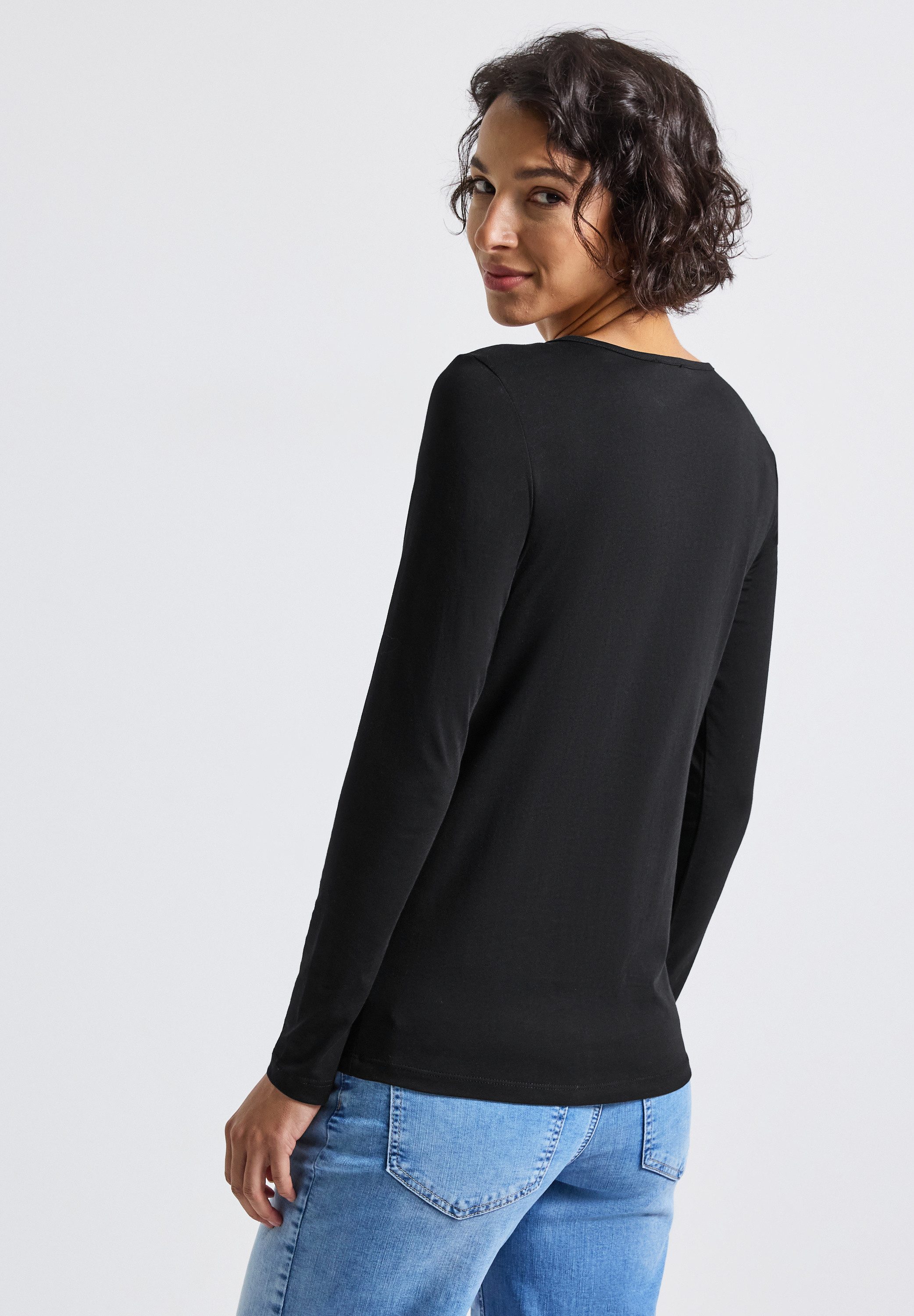 STREET ONE Langarmshirt Basic
