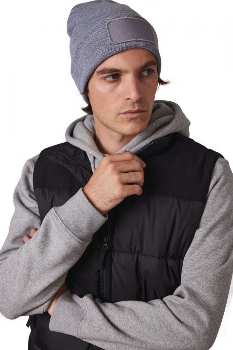 K-UP Bommelmütze Mütze mit Patch