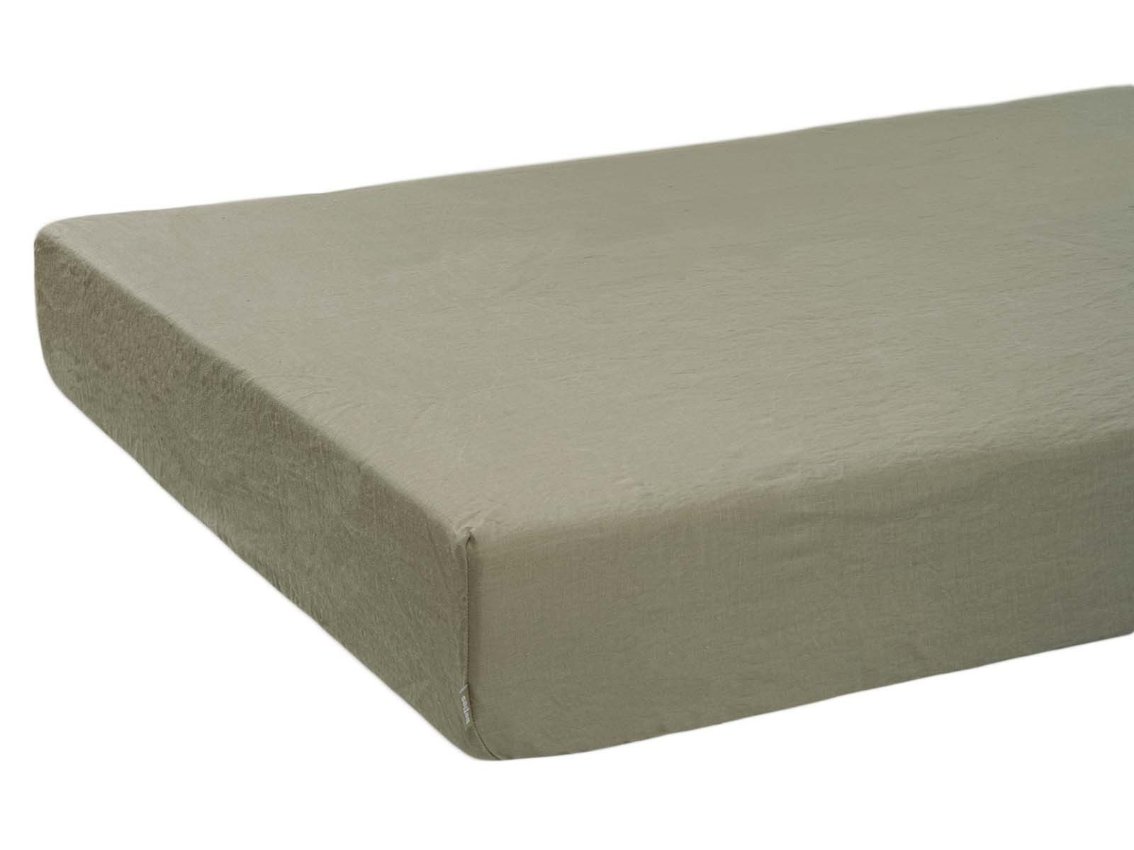 beties Spannbettlaken Leinen, Leinen, Gummizug: An der schmalen Seite und über die Ecken, (1 Stück), ca. 90x200 cm leinen-taupe