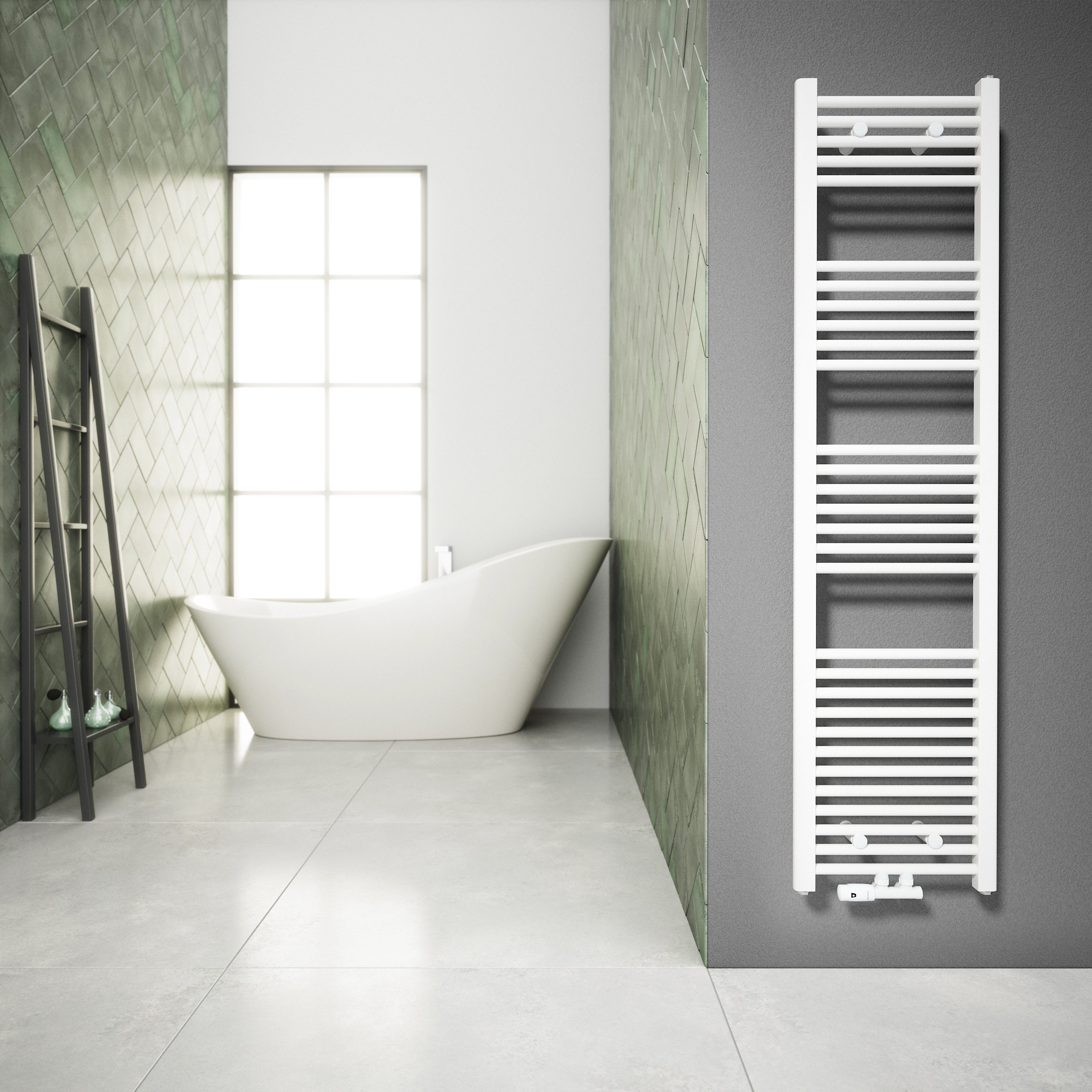 Aquabad® Badheizkörper VIRGO Handtuch Heizkörper Mittelanschluss 50mm, 40x1 günstig online kaufen