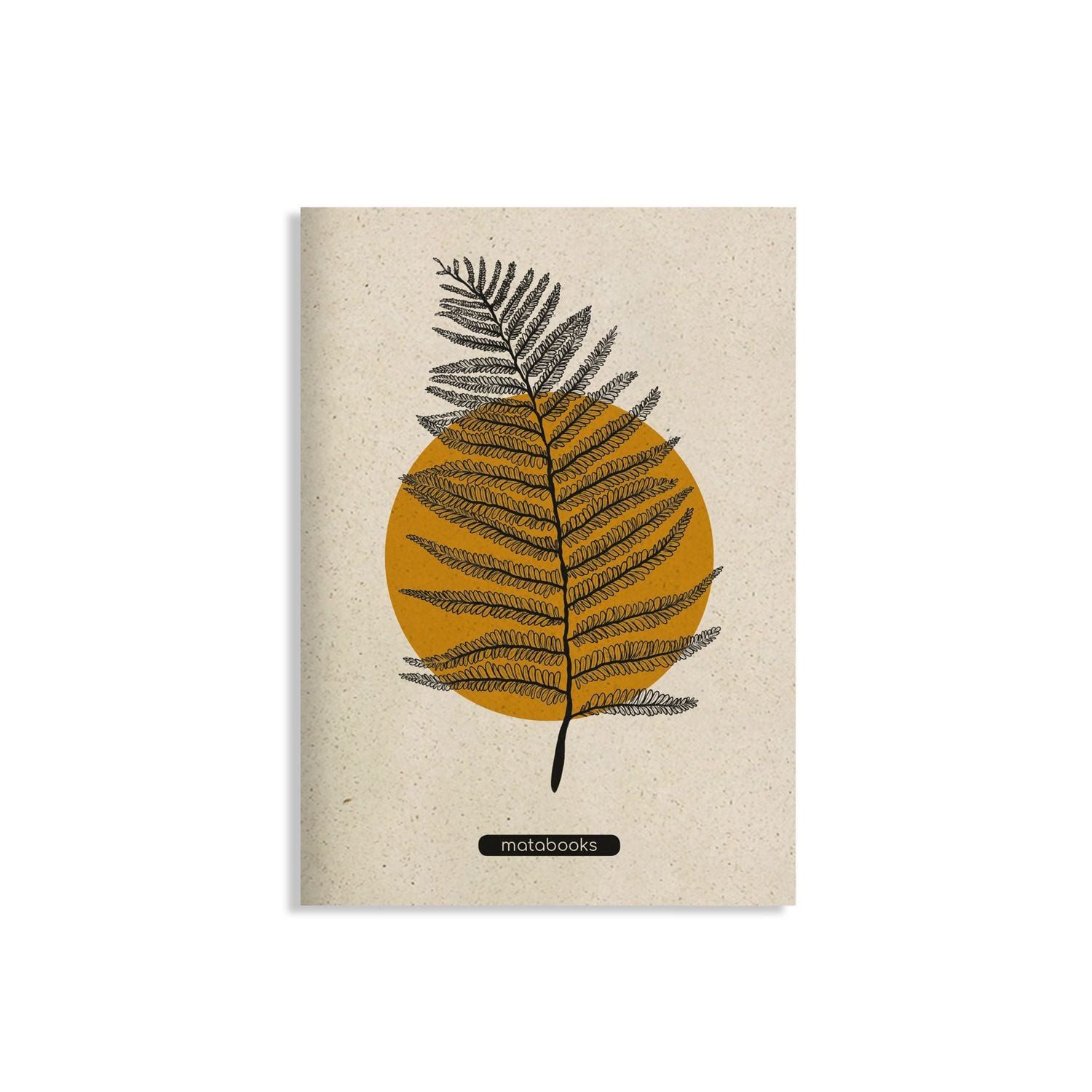 matabooks Notizheft matabooks - A5 Notizheft aus Graspapier - Maya Farbe: Orange
