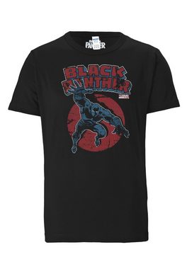 LOGOSHIRT T-Shirt Marvel - Black Panther mit Black Panther-Print