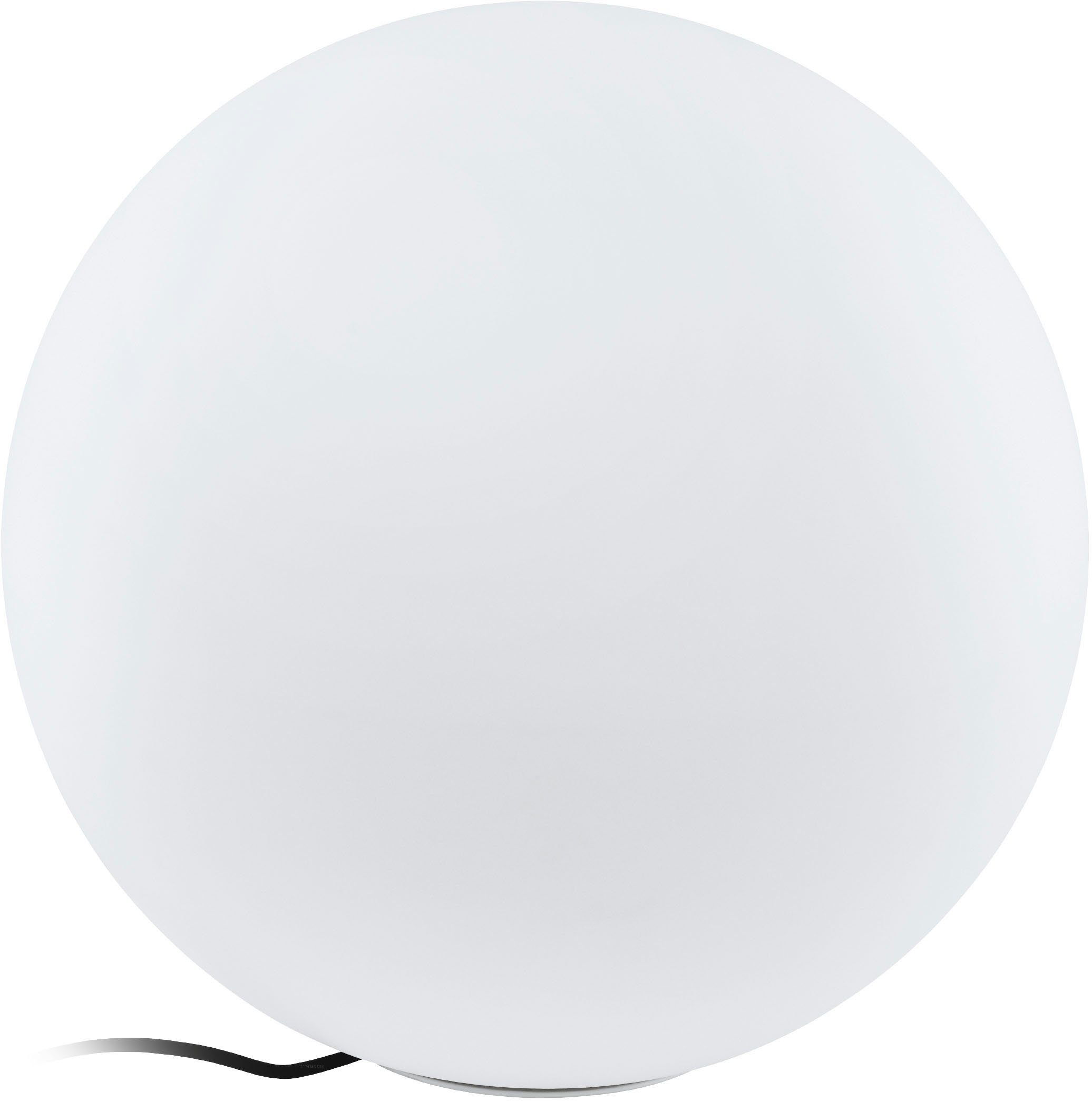 EGLO Kugelleuchte MONTEROLO-Z, Zigbee 3.0, Gartenlampe, Bluetooth, Dimmfunktion, Ein-/Ausschalter, Farbsteuerung, Farbwechsel, Memoryfunktion, Nachtlichtfunktion, RGB, Smart Home, Weckerfunktion, mehrere Helligkeitsstufen, Leuchtmittel wechselbar, Farbwechsler, Kugelleuchte in weiß aus Kunststoff - inkl. E27 - 1X9W