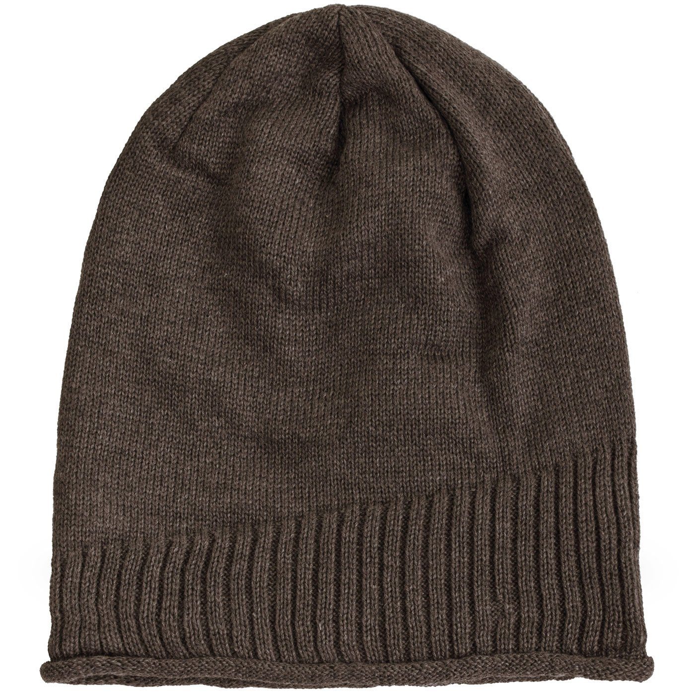 compagno Strickmütze (1-St) Gefütterte Wintermütze für Herren und Damen Mütze Beanie Haube