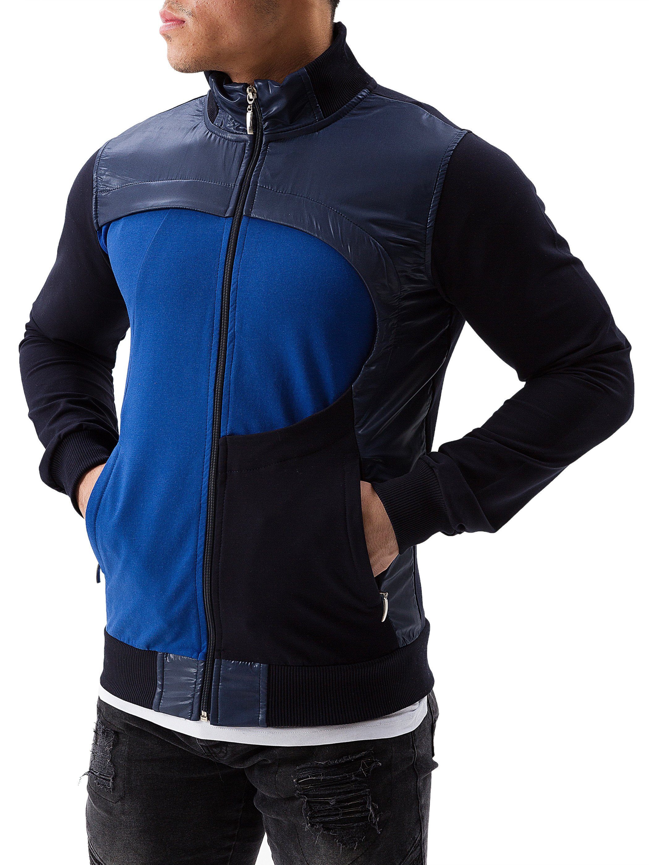 Blau Jacket Sweatjacke Yazubi (navy/blue) Reißverschluss Mit Diego