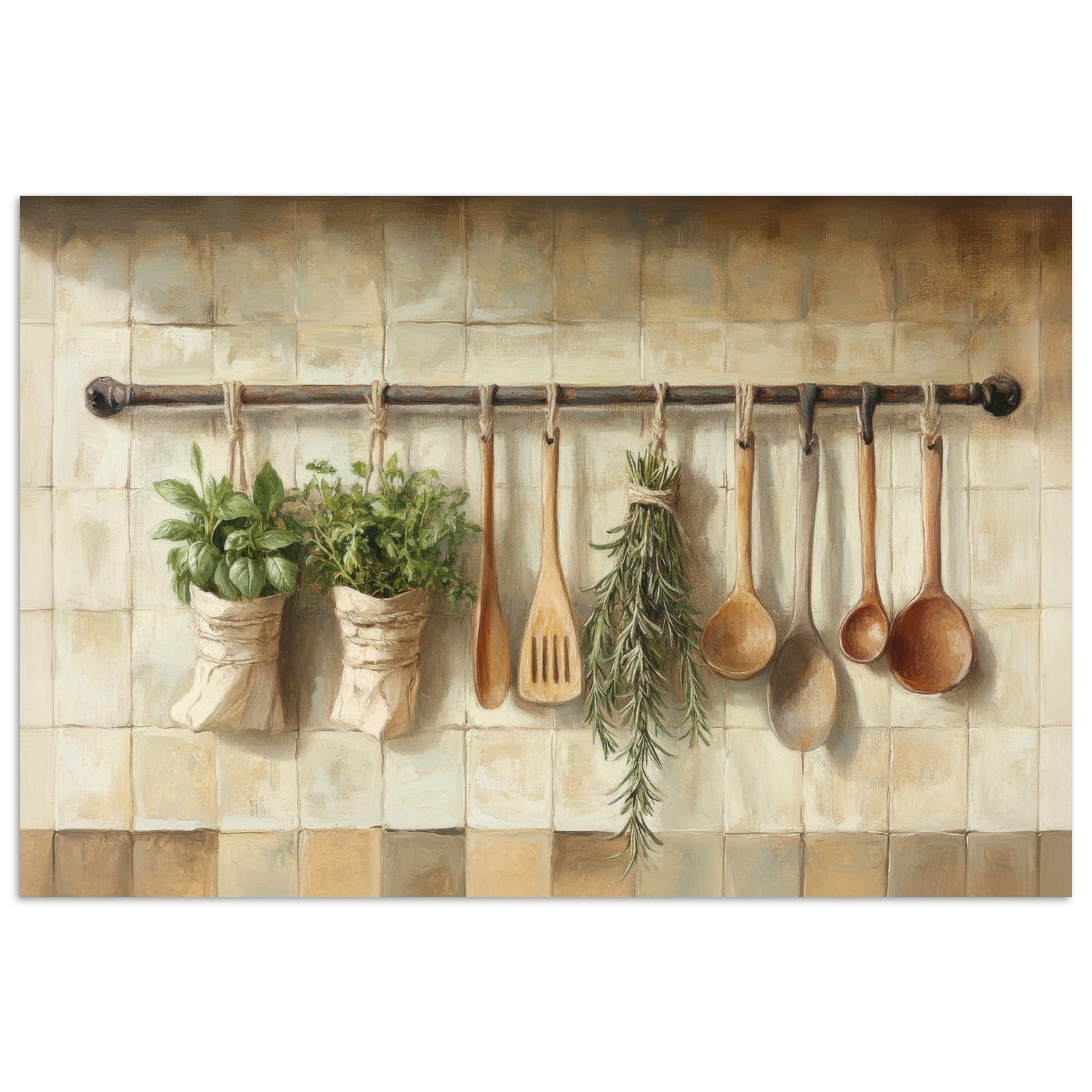 MuchoWow Poster Holz - Küchengeräte - günstig online kaufen