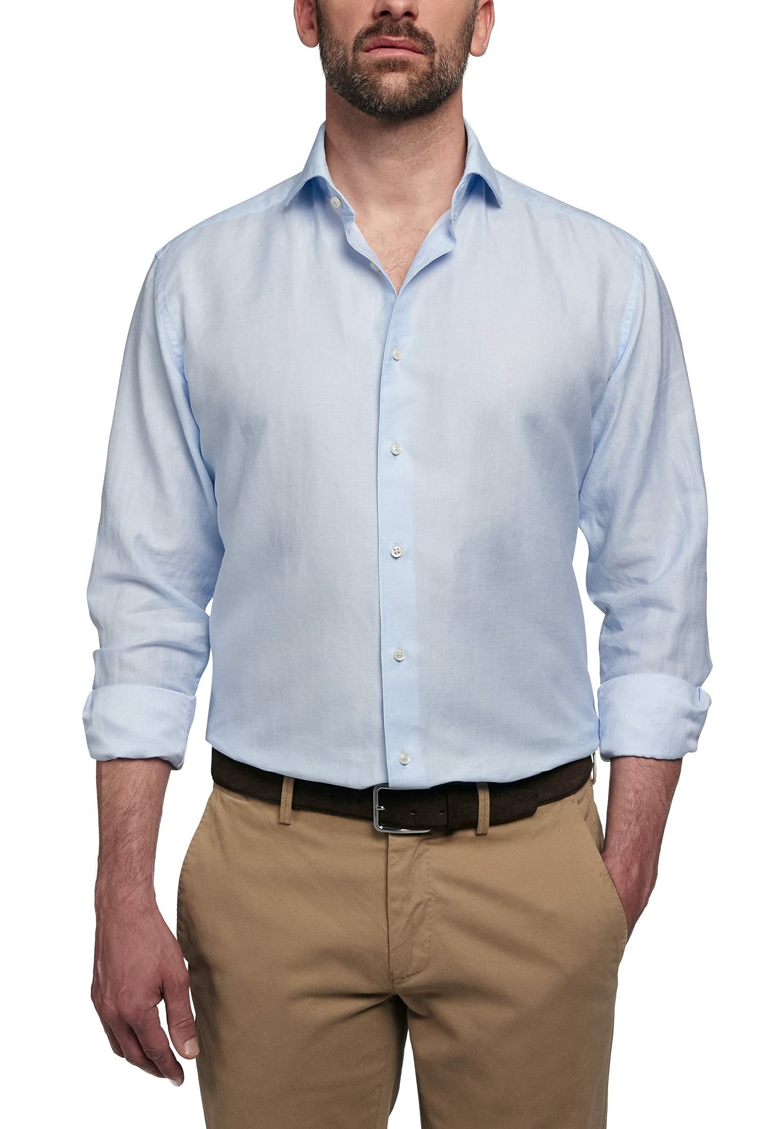 Eterna Kurzarmshirt Langarm FreizeitHemd für Herren (1-tlg., keine Angabe)